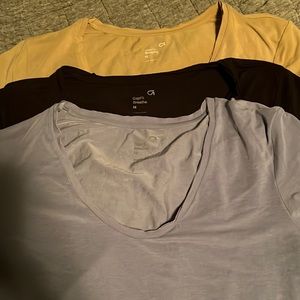 Lot of Three! GapFit Breath V-neck Tees